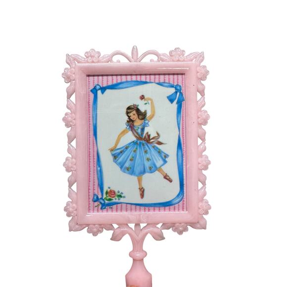 Vintage Childs Dresser Vanity Set Mirror Comb Brush W/ Original Box from‎ 1950’s - Picture 5 of 9